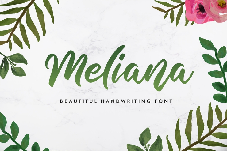 Meliana Script字体 1