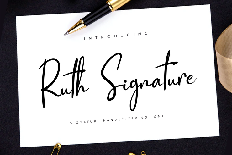 Ruth Signature字体 1