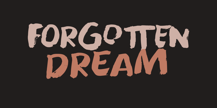 Forgotten Dream字体 1