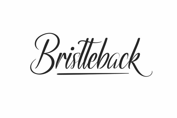 Bristteback字体 1