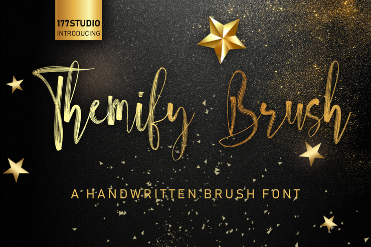Themify Brush字体 5
