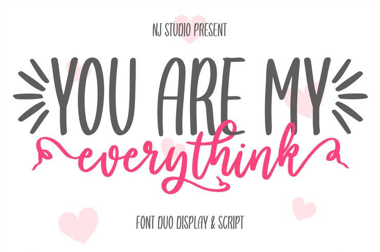 you are my everythink script字体 10