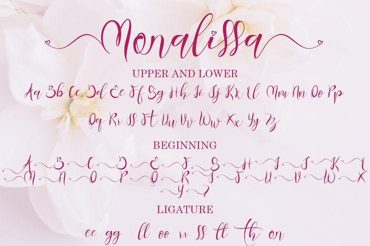 Monalissa字体 5