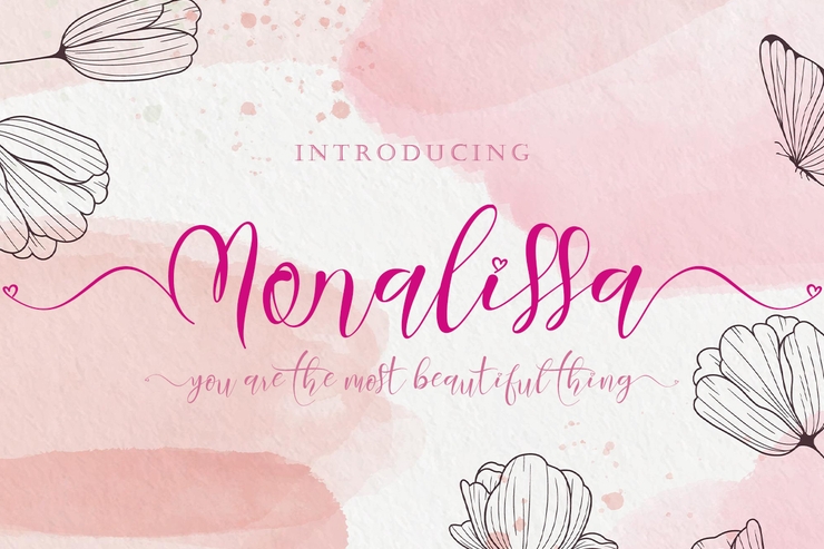 Monalissa字体 8