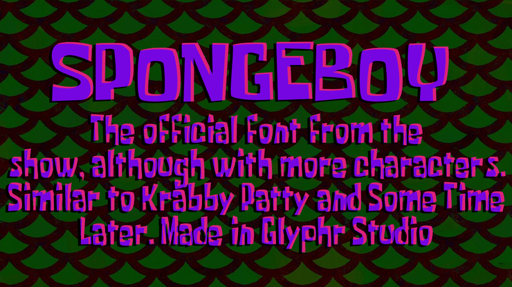 Spongeboy字体 1