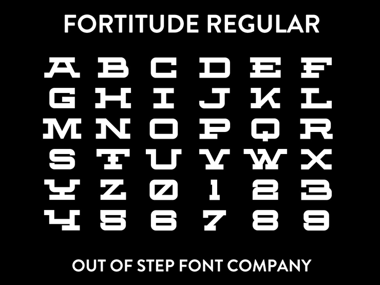 Fortitude字体 4