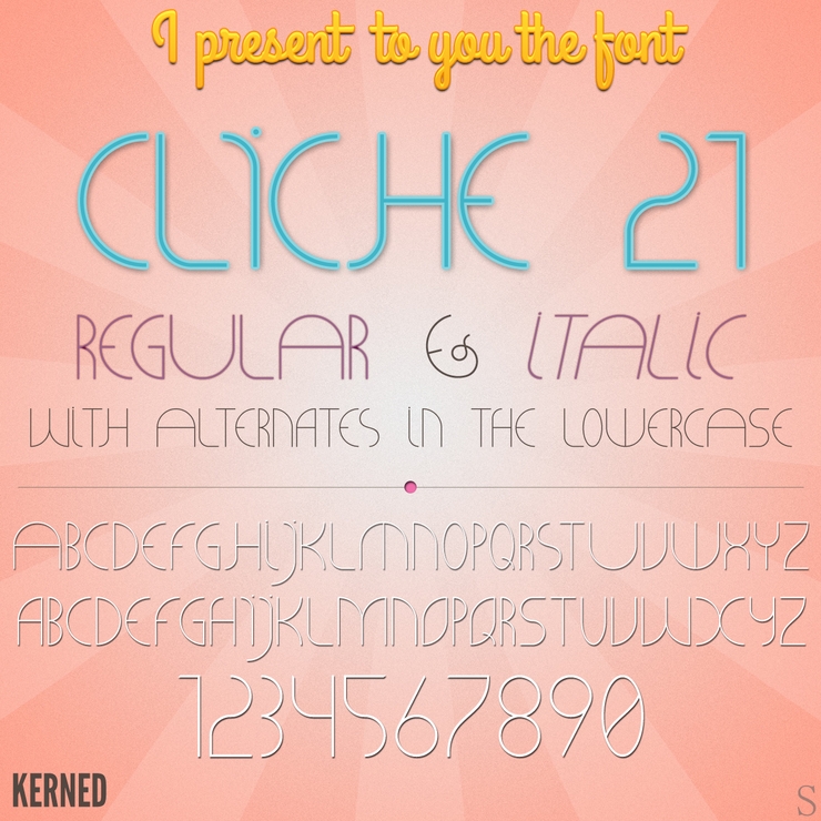 CLiCHE 21字体 1