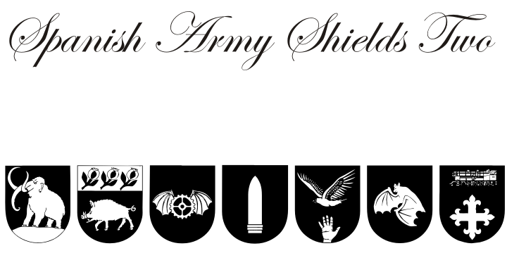 Spanish Army Shields Two字体 1
