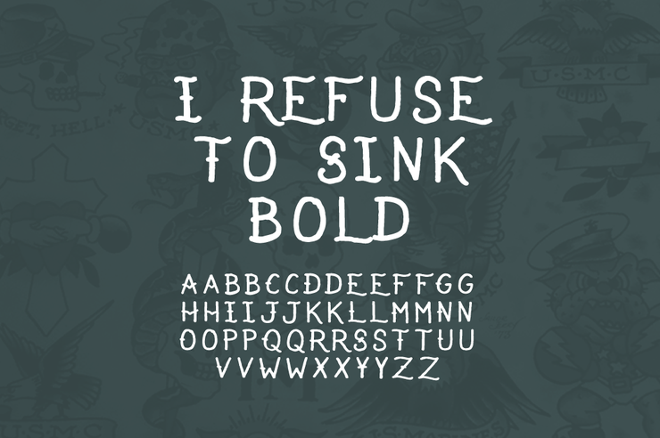 I Refuse To Sink字体 1