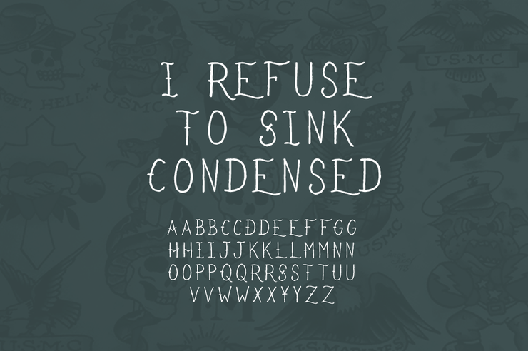 I Refuse To Sink字体 2