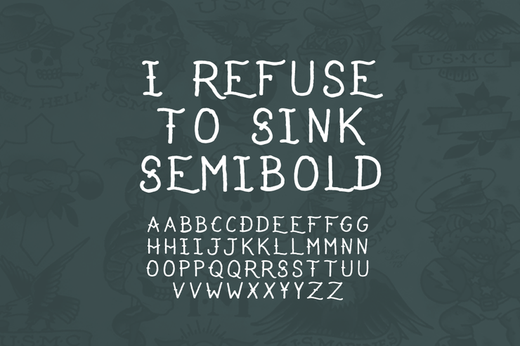 I Refuse To Sink字体 4