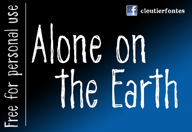 CF Alone on the Earth DEMO字体 2