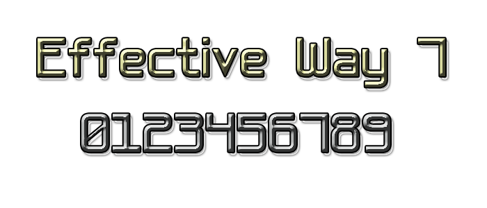 Effective Way 7字体 1