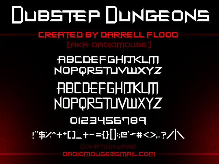 Dubstep Dungeons字体 1