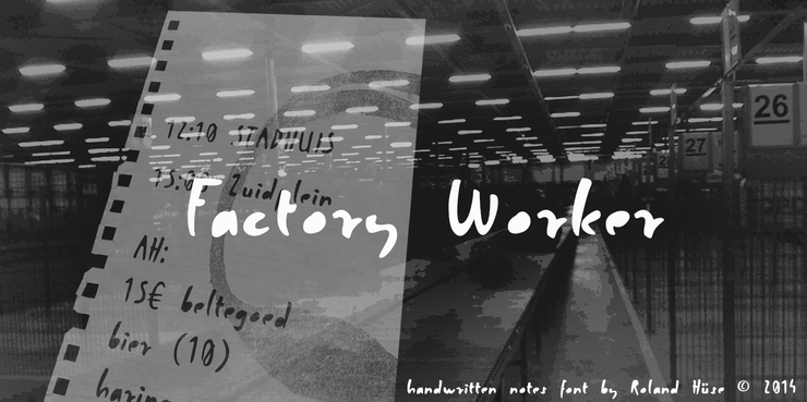 Factory Worker字体 1