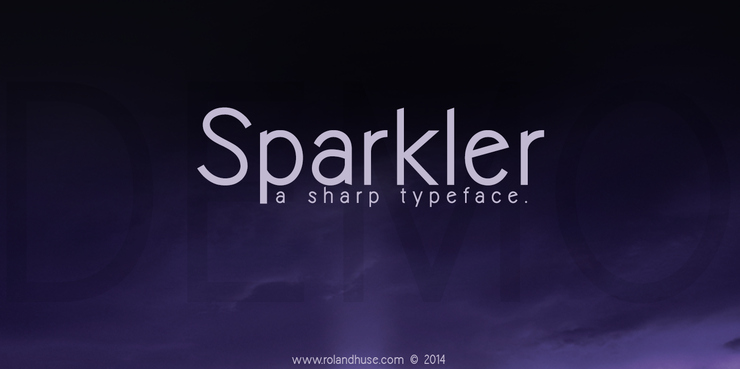 Sparkler-Demo字体 1