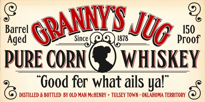 FHA Condensed French 字体 1