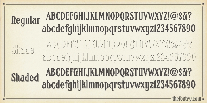 FHA Condensed French 字体 4