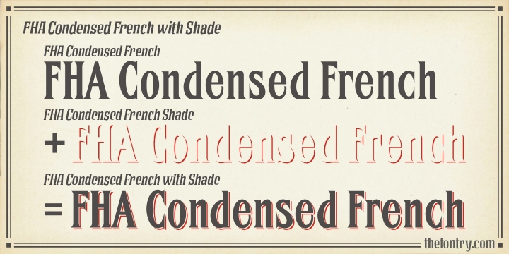 FHA Condensed French 字体 7