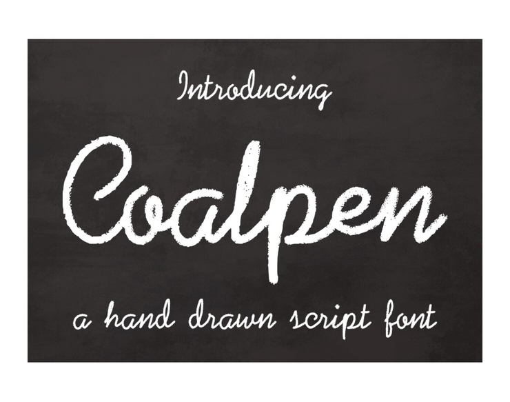 Coalpen字体 3