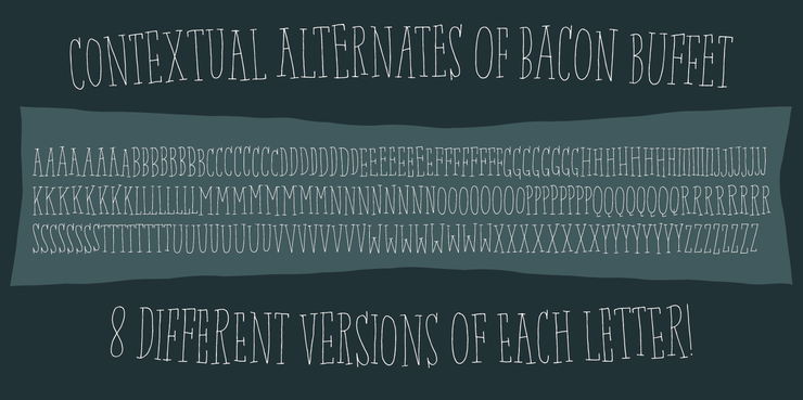 Bacon Buffet DEMO字体 1