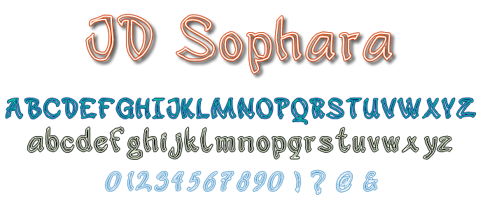 JD Sophara字体 1