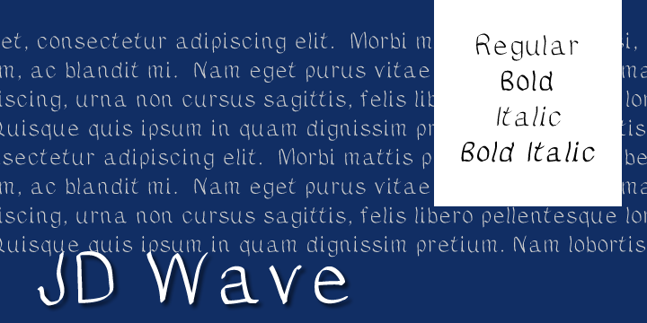 JDWave字体 1