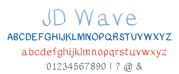 JDWave字体 2