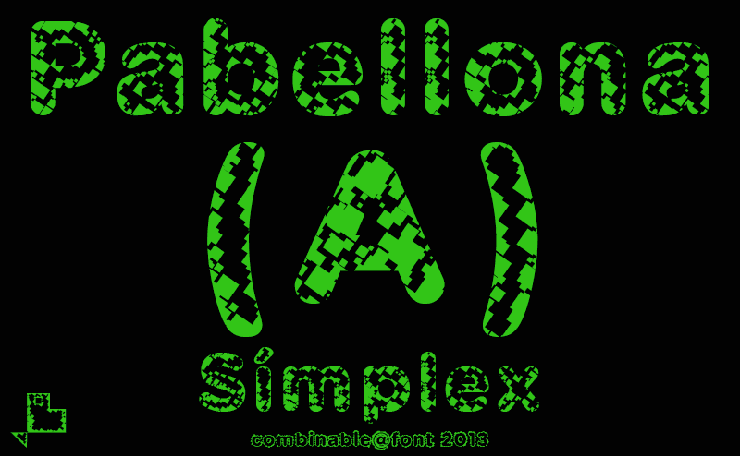 Pabellona (A) Símplex字体 1