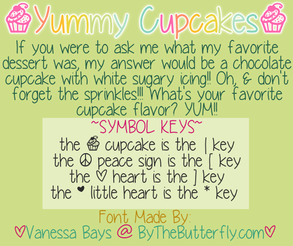 YummyCupcakes字体 1