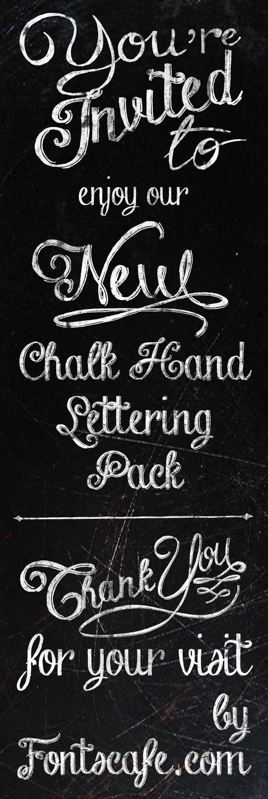 Chalk Hand Lettering Shaded字体 2