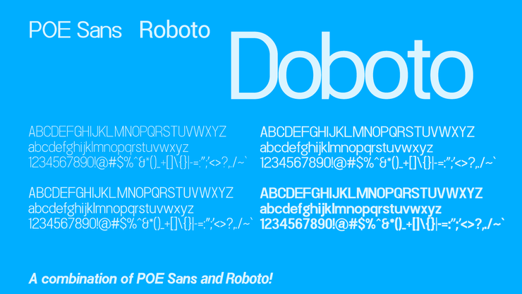 Doboto字体 1
