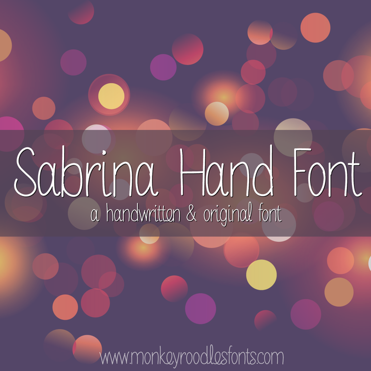 MRF Sabrina Hand字体 1