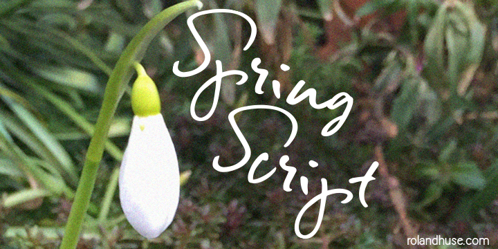 Spring Script字体 1