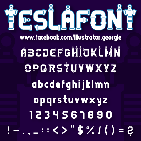 TESLAFONT字体 2