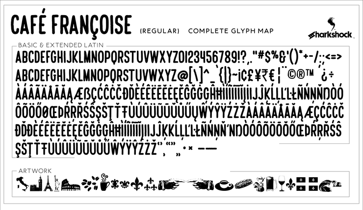 Café Françoise字体 1