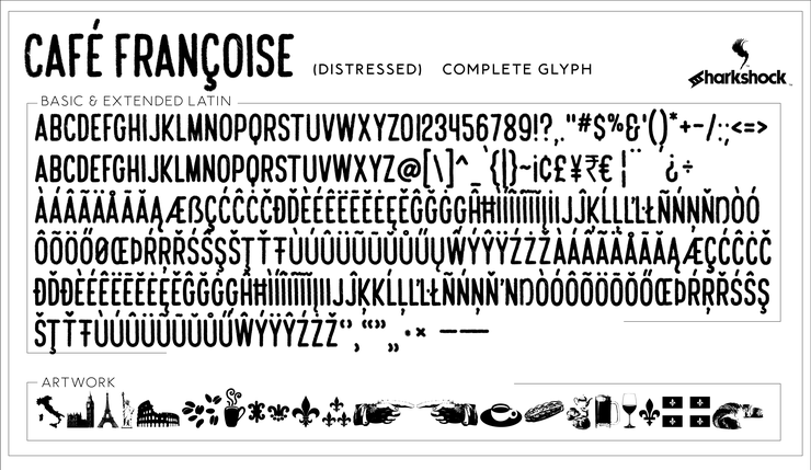 Café Françoise字体 2