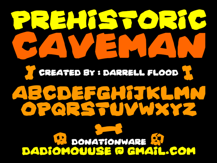 Prehistoric Caveman字体 1