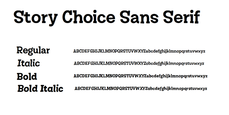 Story Choice Sans Serif字体 1