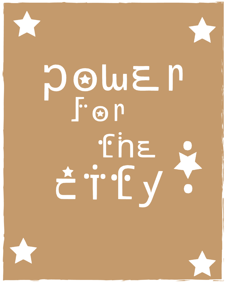 power for the city字体 1