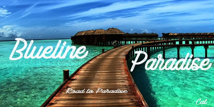 Blueline Paradise字体 1