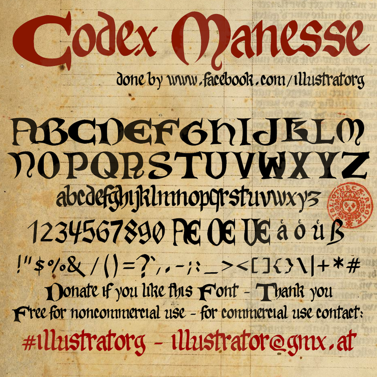 Codex Manesse字体 1