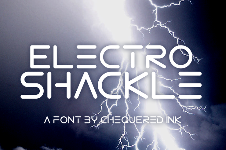 Electro Shackle字体 1