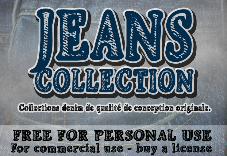 CF Jeans Collection字体 1