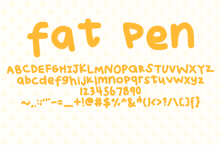 fatpen字体 1
