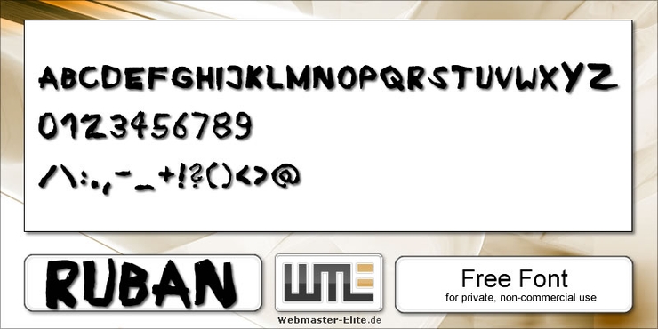 Ruban字体 1