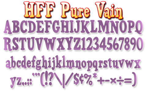 HFF Pure Vain字体 1