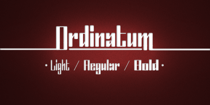 Ordinatum字体 3