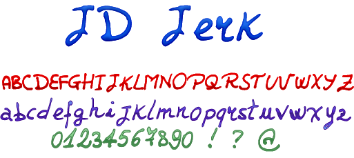 JDJerk字体 1