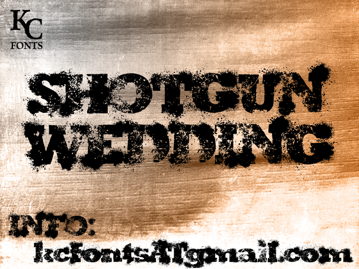 Shotgun Wedding字体 1
